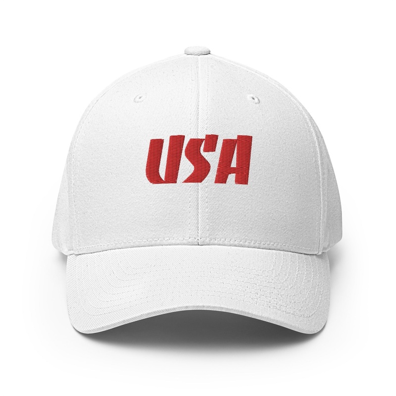 Black Square Golf USA Red Hat