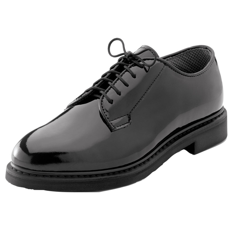 Rothco Men’s Uniform Hi-Gloss Oxford Dress Shoe – Black