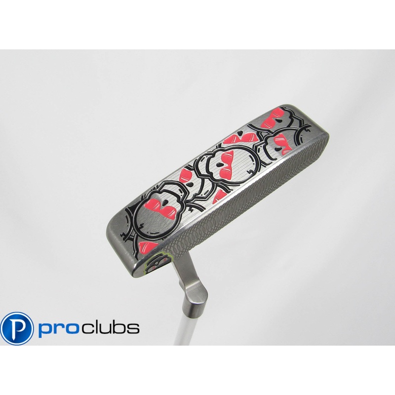 SWAG GOLF STACKED SKULLS HANDSOME ONE PUTTER LA GOLF WHITE SHAFT 33.5″ #436021