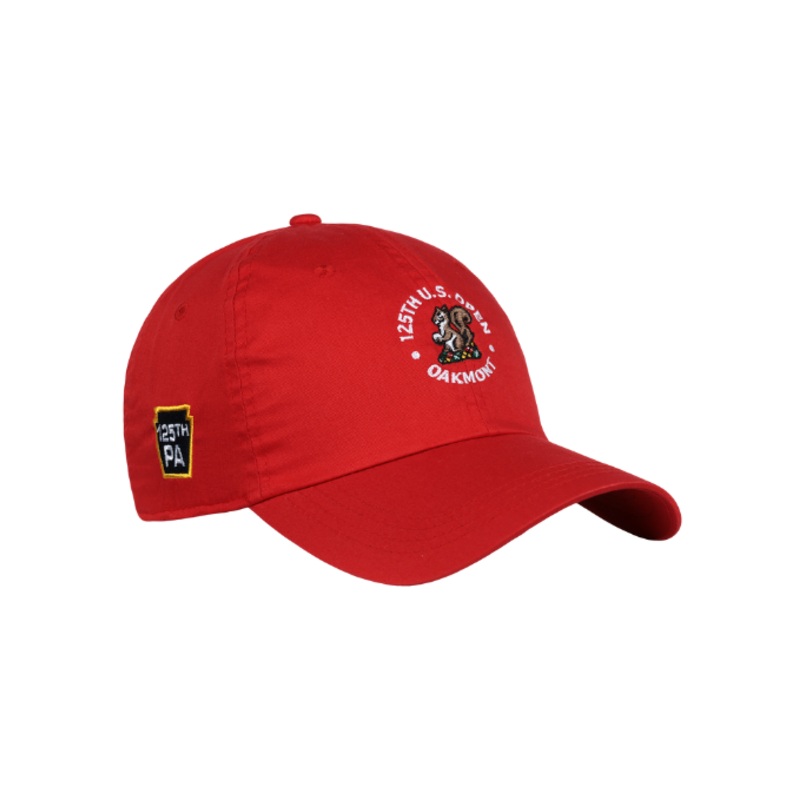 125TH U.S. Open University Red Lightweight Cotton Cap