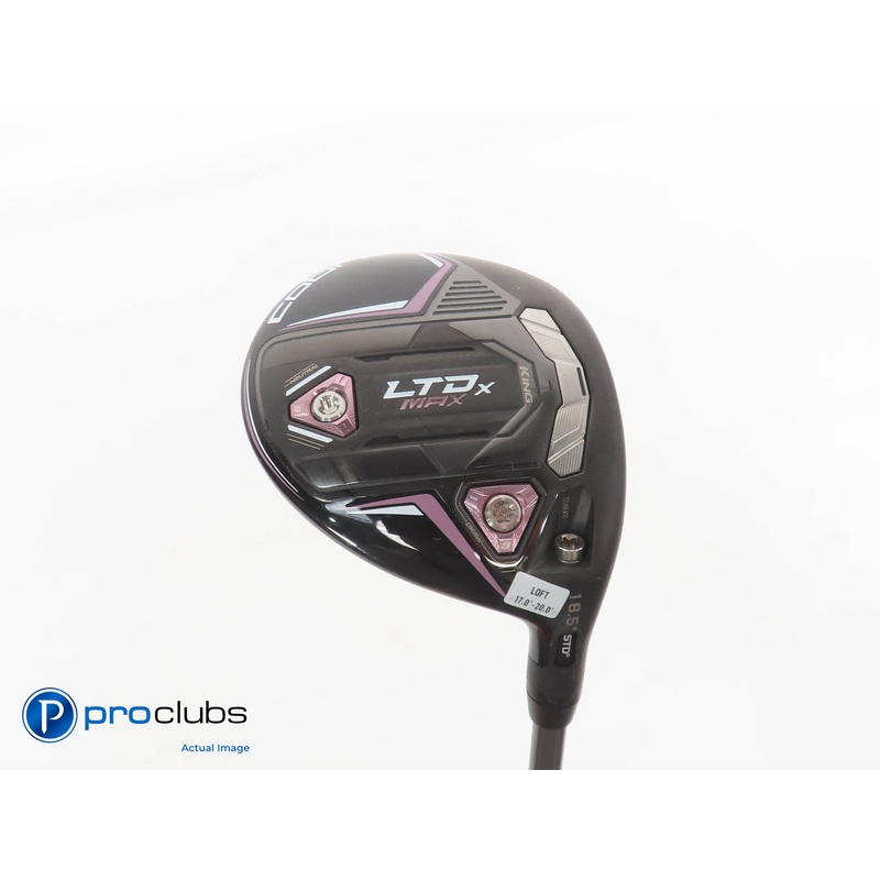 Ladies Cobra KING LTDx MAX 18.5* 3 WOOD Blk/Pink- Riptide 40g Ladies Flex 379306