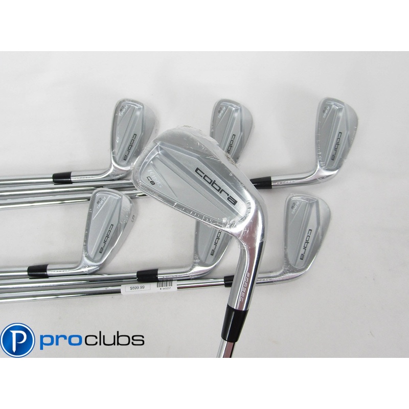 NEW COBRA ‘2023 KING CB FORGED IRONS 3-PW STEEL KBS $-TAPER STIFF (No 6 Iron)