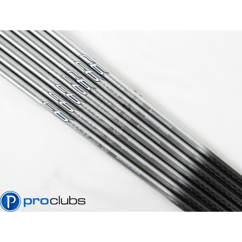 7pc NEW MITSUBISHI CHEMICAL C6 SERIES BLACK 50 LADIES FLEX GRAPHITE IRON SHAFTS
