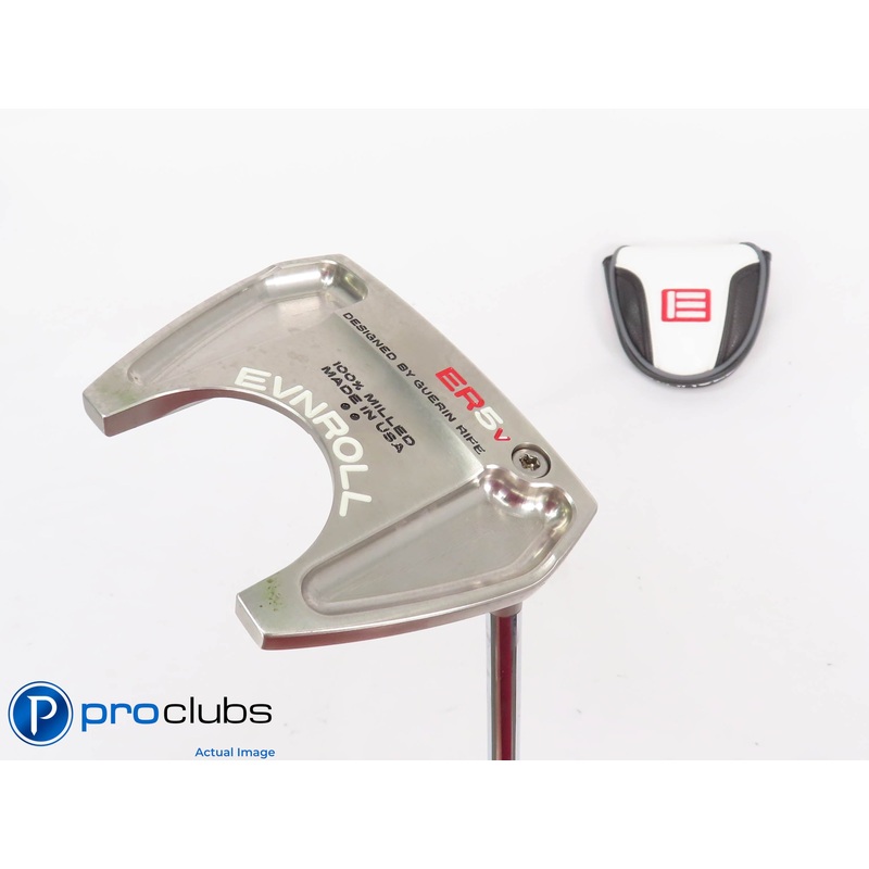 Mint! Evnroll ER5v 34″ Chrome Putter w/Cover – 440319