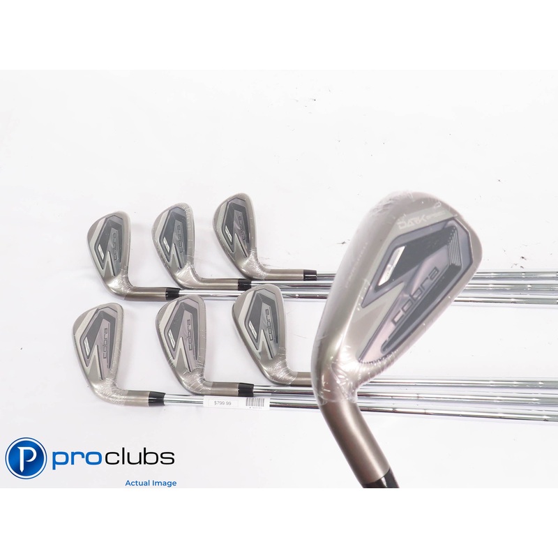 NEW Left Handed Cobra DARKSPEED 5-PW,GW IRON SET – KBS Stiff Flex Steel 443101