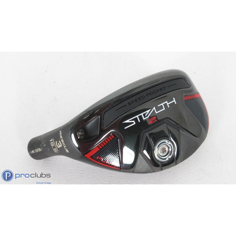 Nice! Left Hand TaylorMade Stealth-2 Plus 19.5* – 3 Hybrid – Head Only – 380095