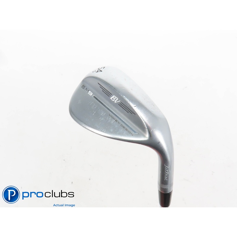 Titleist Vokey SM9 Chrome 54*(12*) Wedge D-Grind – KBS Tour Regular – 425424