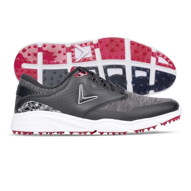 Callaway Men’s Coronado V3 Spikeless Golf Shoe – Black/Red