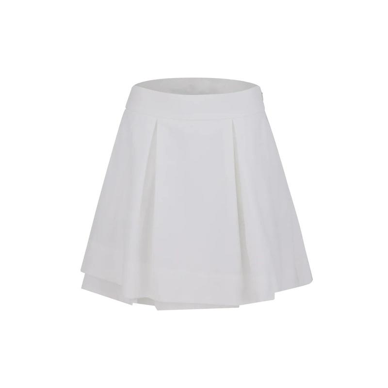Fairliar Women Double Layer Flared Skirt