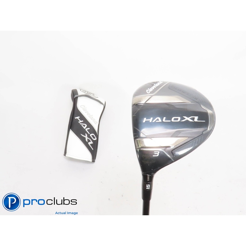 New! Left Handed Cleveland Launcher Halo XL 15* 3 Wood w/ HC – Regular – 423610