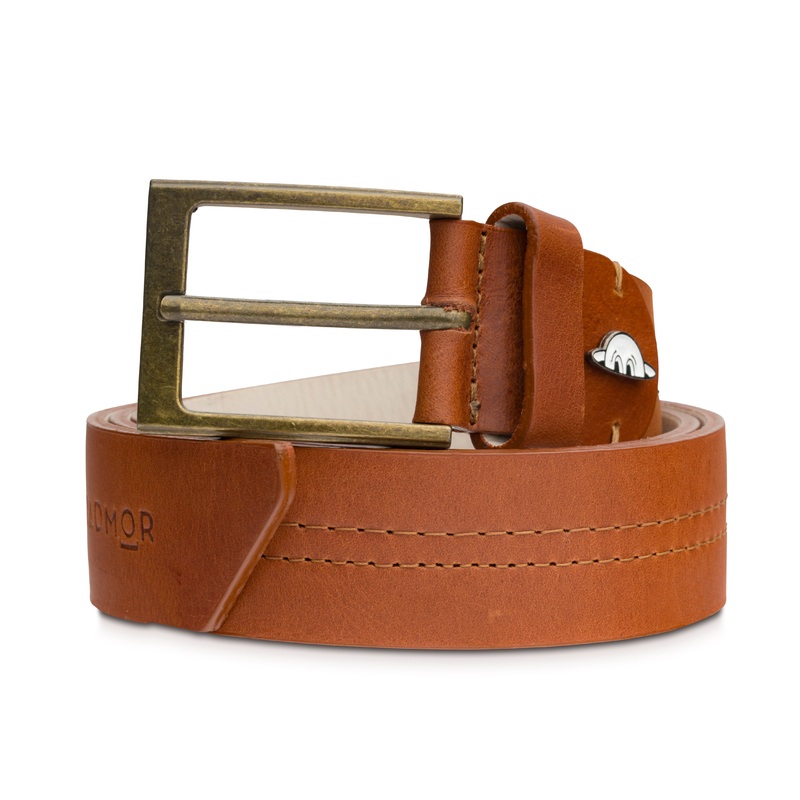 RADMOR Blaine B-Rad Leather Belt – Cognac