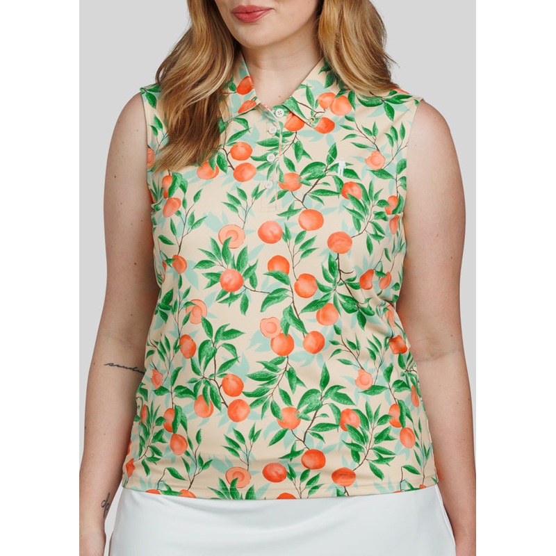 “That’s A Peach, Hon” Women’s Sleeveless Polo