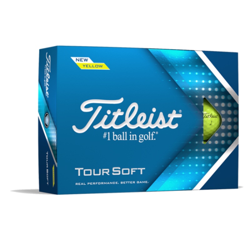 Titleist Tour Soft Yellow Golf Balls – 6 Dozen