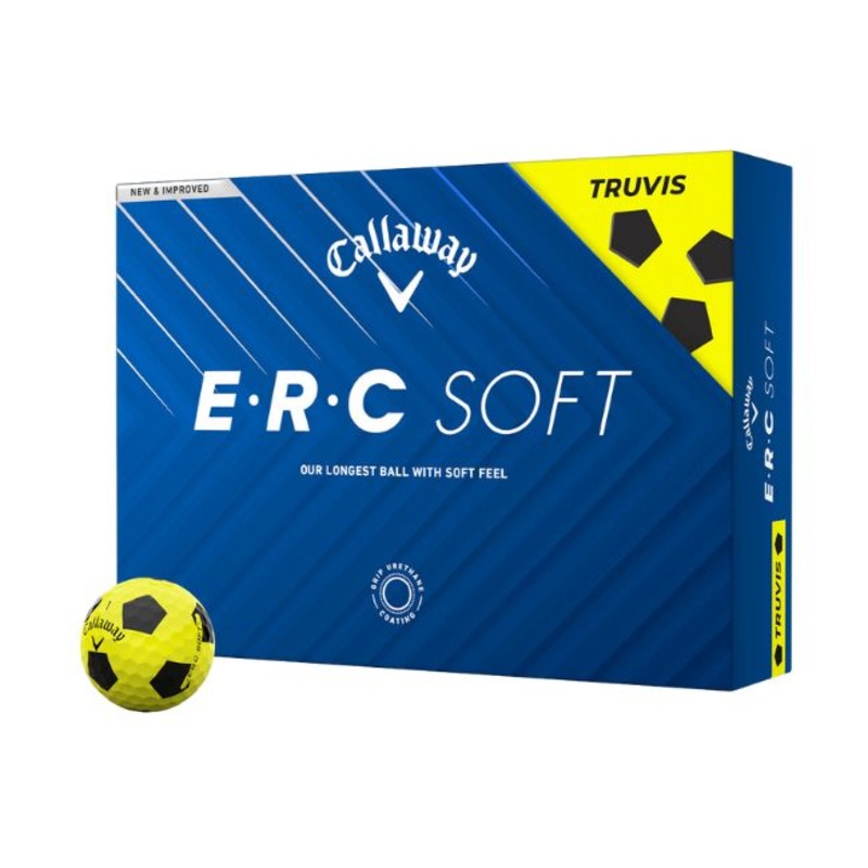 Callaway 2025 ERC Soft Truvis Yellow Golf Balls – 1 Dozen