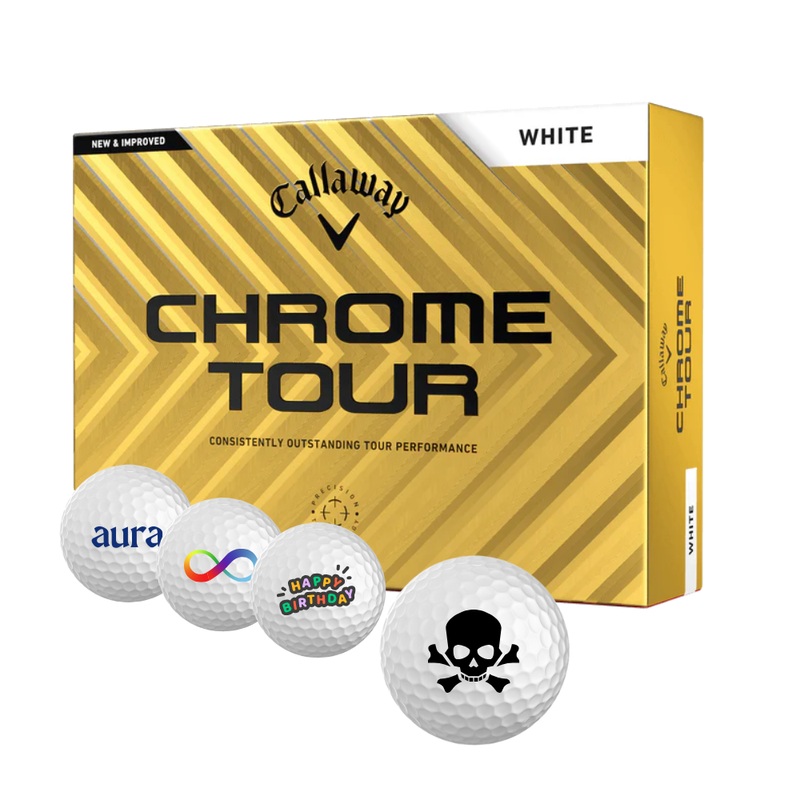 Special Symbol Custom Golf Balls – Unique Callaway Chrome Tour