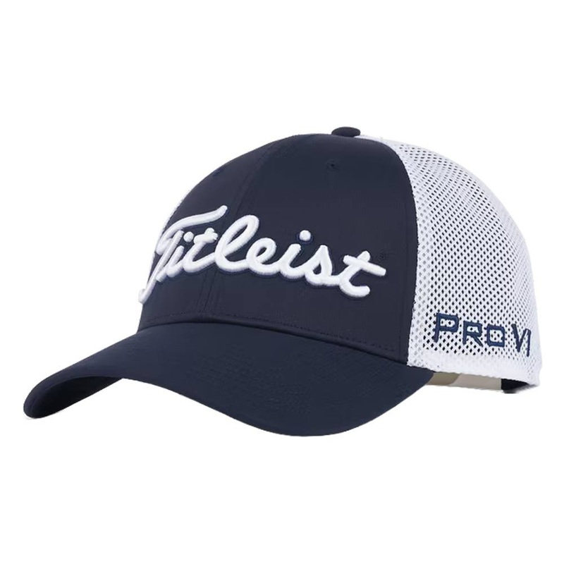 Titleist Tour Performance Mesh Golf Cap Navy/White – 24 Men