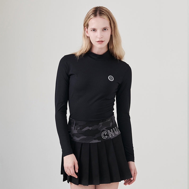 Chucuchu Women Half Camo Pleated Skirts