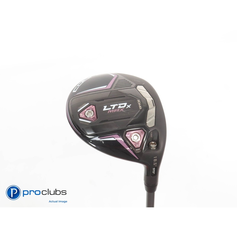 Ladies Cobra KING LTDx MAX 18.5* 3 WOOD Blk/Pink- Riptide 40g Ladies Flex 379317