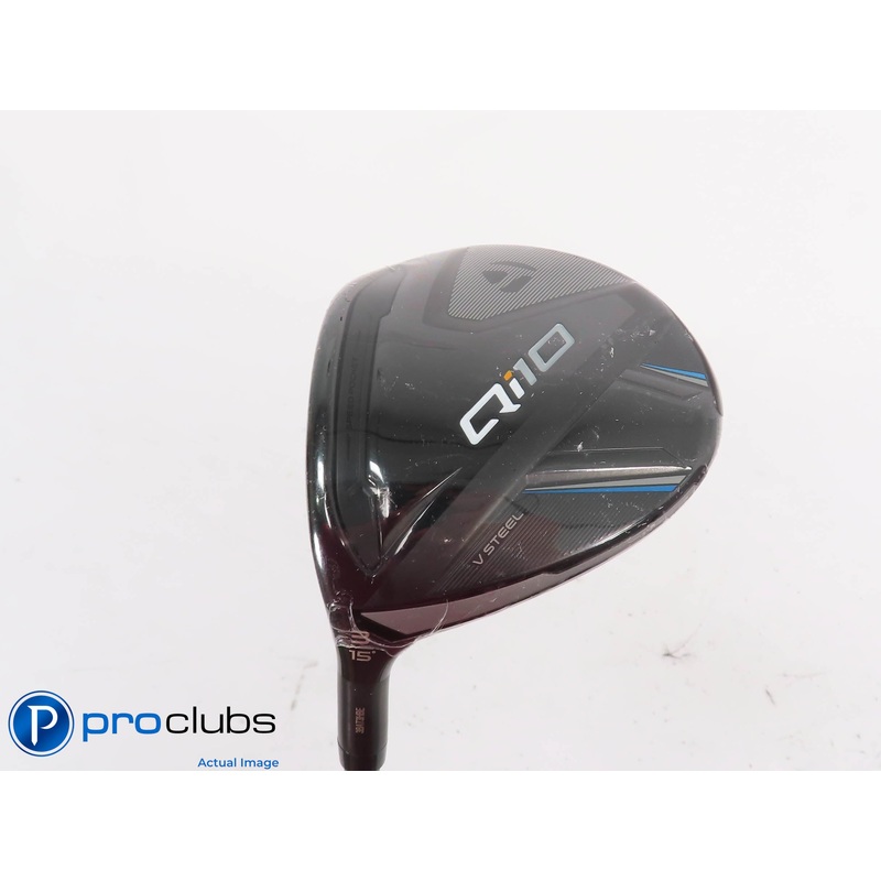 New! Left Handed TaylorMade Qi10 15* 3 Wood – Ventus TR Blue 6-R Regular 443196