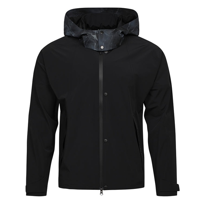 AMAZINGCRE MEN WEATHER MODULE 3LAYER ACCORDIO RAIN JACKET -BLACK