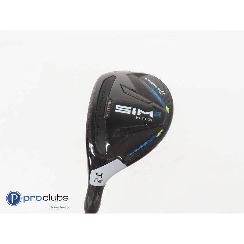 Left Handed TaylorMade SIM 2 MAX 22* 4 Hybrid – Tensei White 60 Regular – 377627