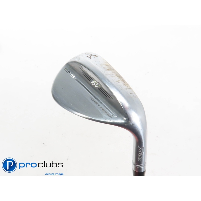 Titleist Vokey SM9 Chrome 54*(10*) Wedge S-Grind – KBS 610 Wedge 125g – 426196