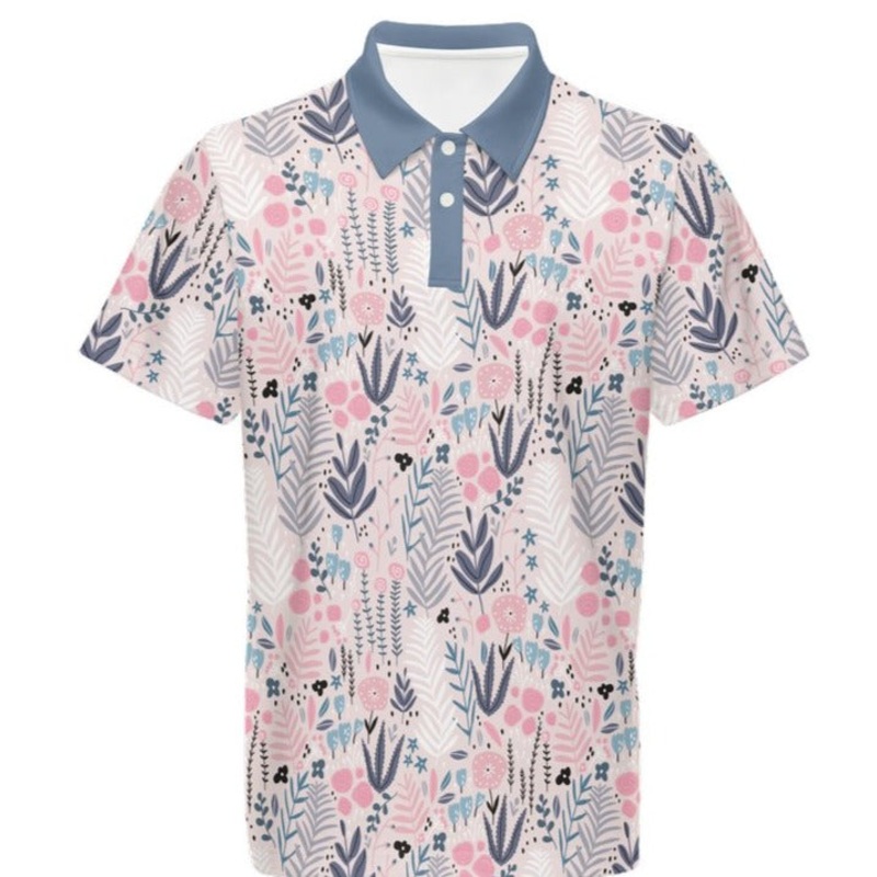 Vibrant Spring Mens Stretch Polo