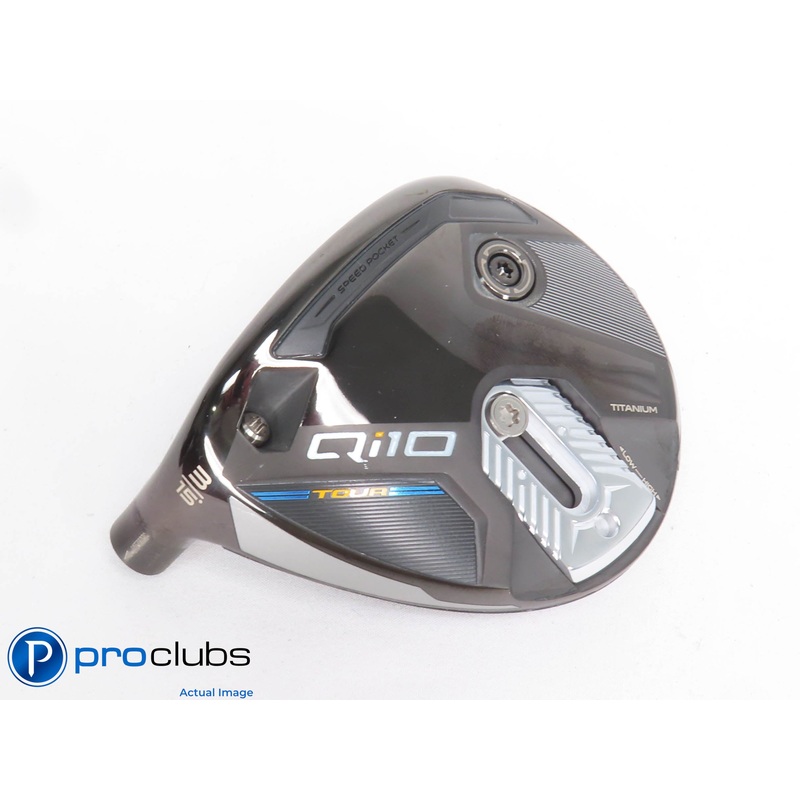 Excellent! Left Handed TaylorMade Qi10 Tour 15* 3 Wood – Head Only – 429367