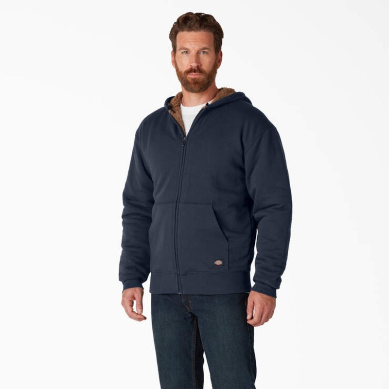 Dickies Men’s High Pile Fleece Lined Full Zip Hoodie