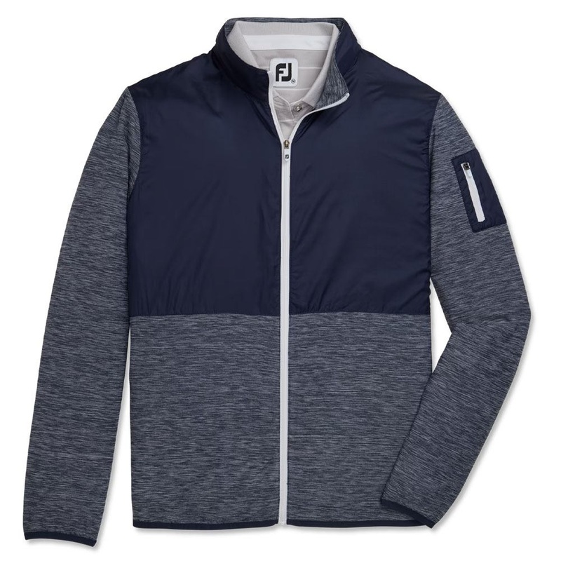 FootJoy Full-Zip Spacedye Mid Layer Golf Jacket Navy – FW23 Women