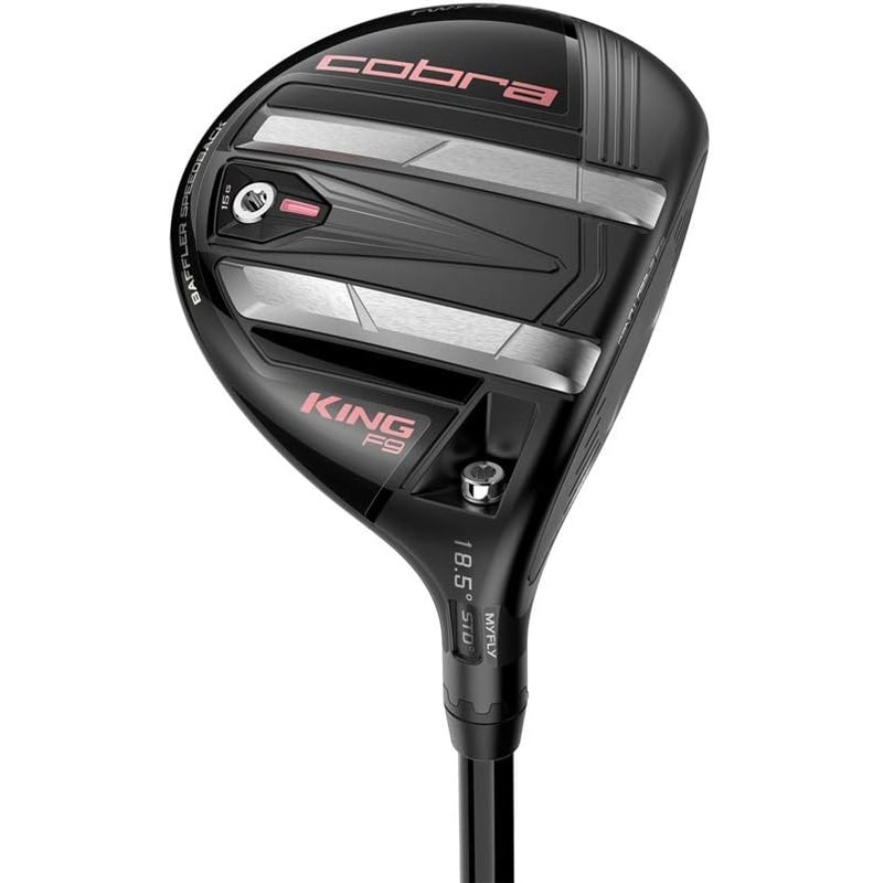 New Ladies Cobra King F9 18.5 Degree 3/4 Fairway Wood Black/Pink W/Headcover