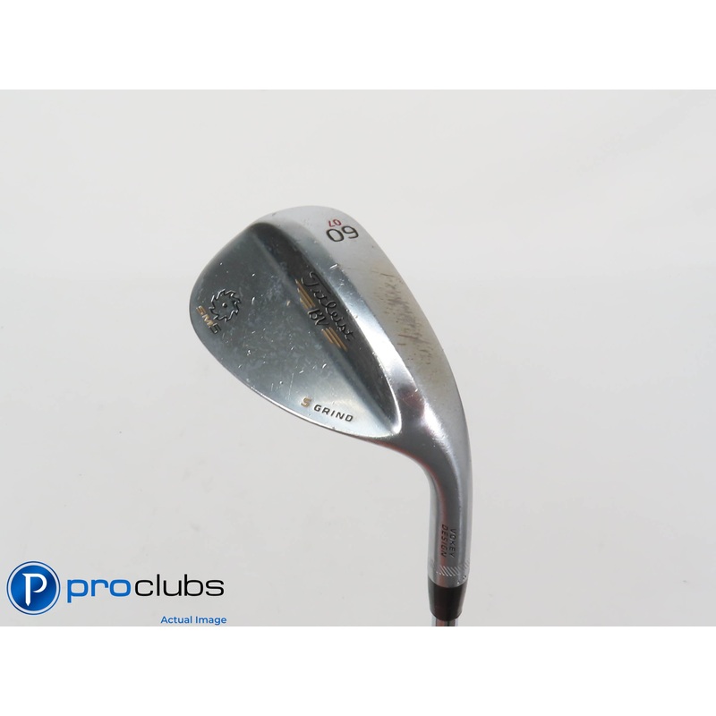 Tour Issue Titleist Vokey SM5 Chrome S-Grind 60*(7*) Wedge – DG Stiff – 406477
