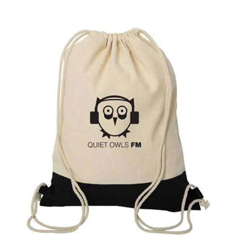 Custom Logo Westport Cotton Drawstring Cinch