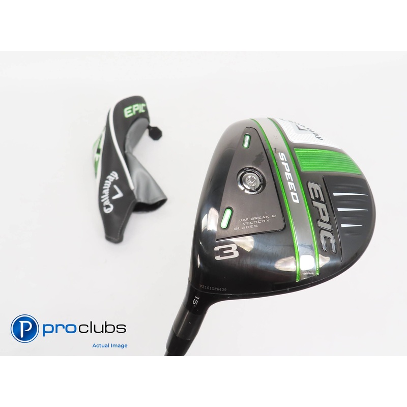 Left Handed Callaway 2021 Epic Speed 15* 3 Wood w/HC – MMT 70 Stiff Flex 324658