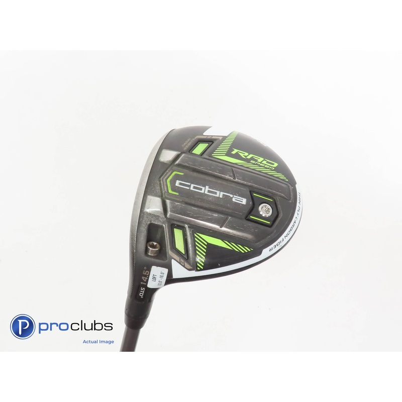 Left Handed Cobra King RAD Speed 14.5* 3 Wood – EF Riptide CB Regular – 342417