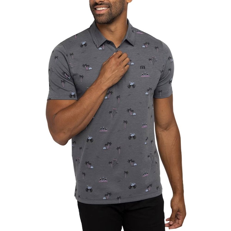 TravisMathew Ensenada Golf Polo Heather Dark Gray – 23 Men