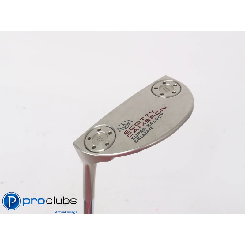 Left Handed Scotty Cameron Super Select Del Mar 34″ Putter – SS 2R Grip – 447756
