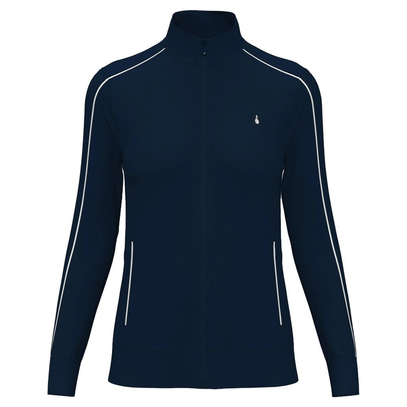 Original Penguin Mock Neck Full-Zip Golf Jacket Black Iris – FA24 Women