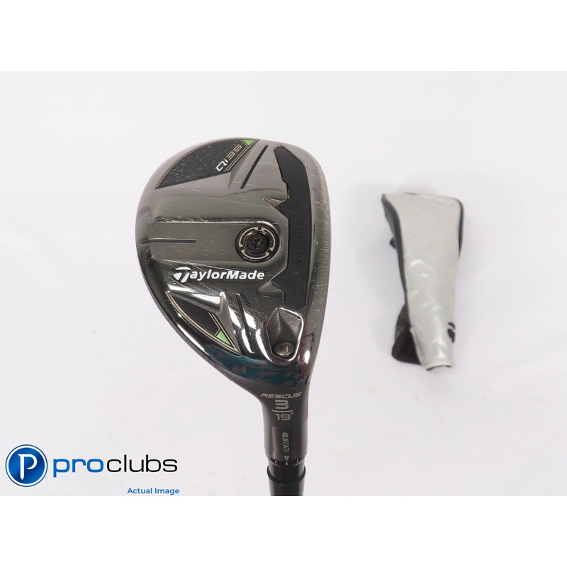 TaylorMade Qi35 Rescue 19* 3 Hybrid w/ HC – Ozik Red Tie HQ4 76g X-Flex 448465