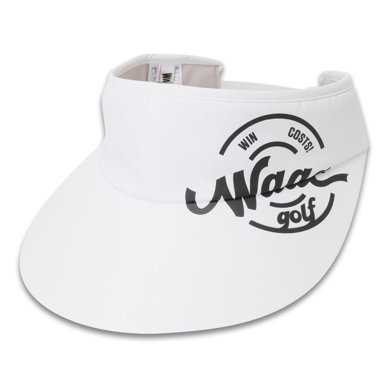 WAAC Wide Golf Visor White – 24 Women