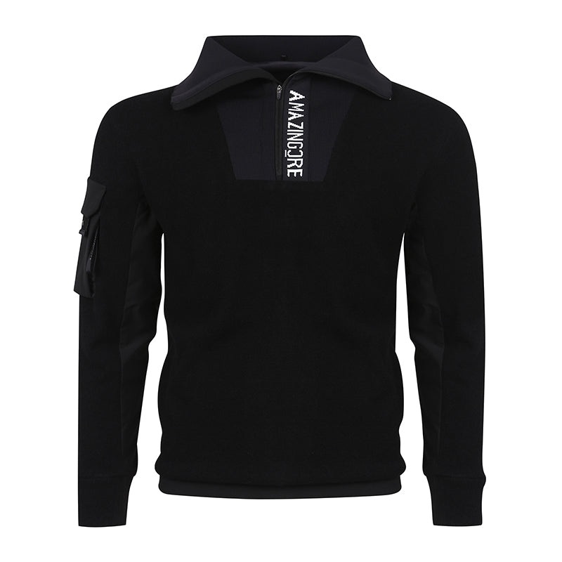 AMAZINGCRE MEN FLUFFY TECH WOOL HYBRID T-SHIRT