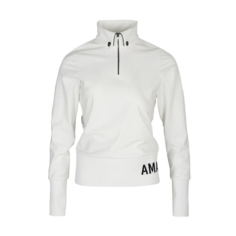 AMAZINGCRE WOMEN DUAL FIT COLLAR JACQUARD SWEAT SHIRT