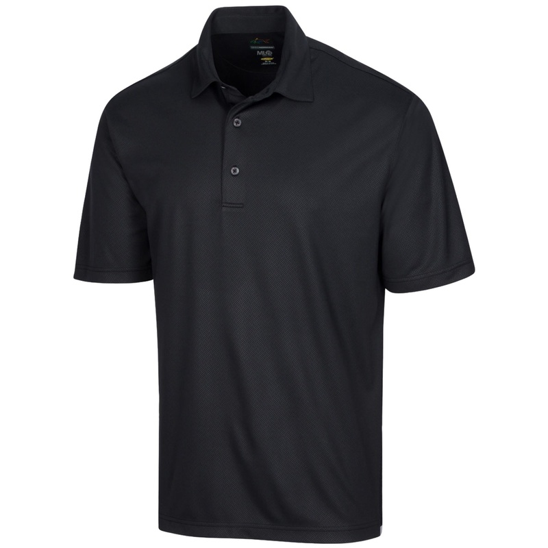 Greg Norman Men’s Protek ML75 Microlux Embossed Polo