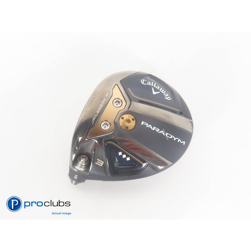 Left Handed Callaway Paradym  15* – 3 Wood – Head Only – L/H – 381412