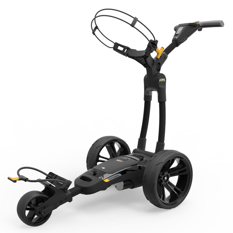 Powakaddy CT6 Electric Golf Trolley 18 Hole Battery – Black (Extended Battery Available)