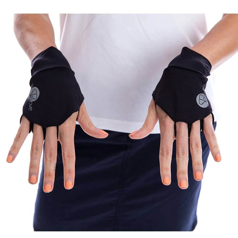 SParms Sun Protect+ UV/Sun Protection Cooling Golf Glove (1 Pair) Black – 19 Unisex