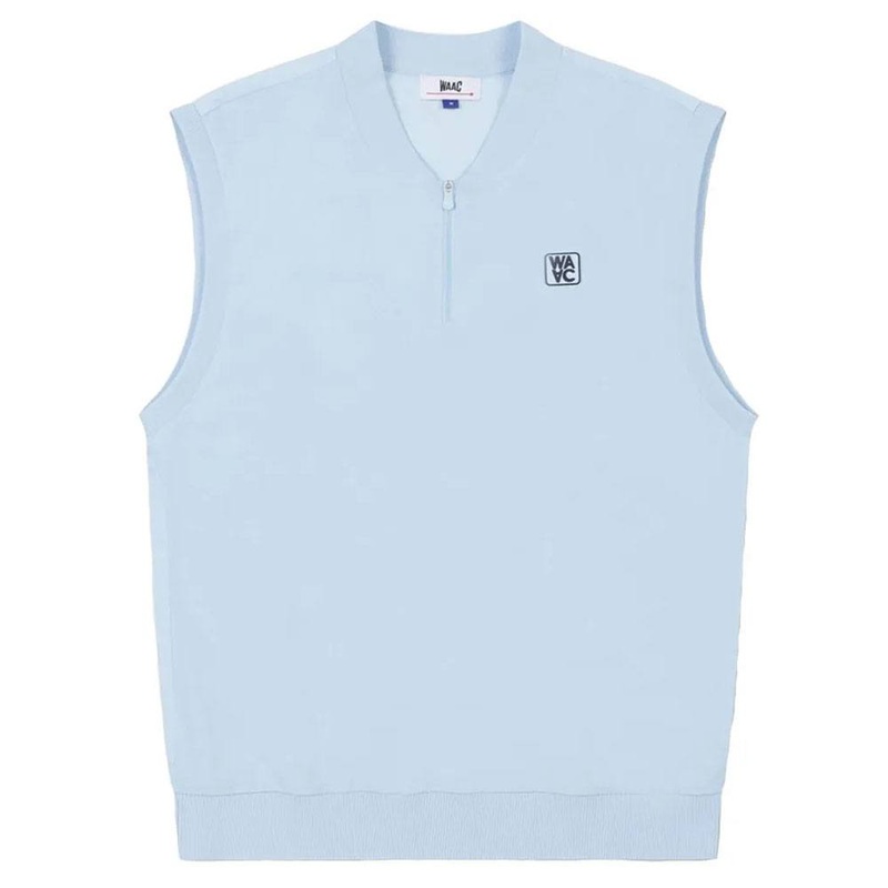 WAAC Athletic Hybrid Knit Golf Vest Light Blue – SS24 Men