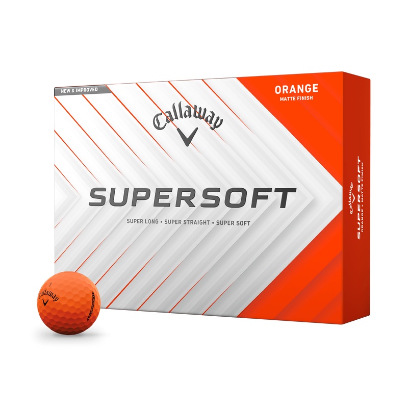 Callaway Supersoft Golf Balls – Matte Orange 2 Dozen Pack