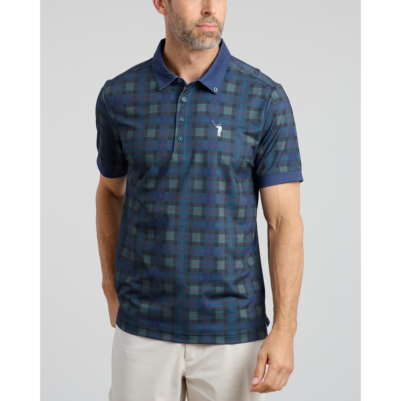 Dark Tartan Men’s Polo