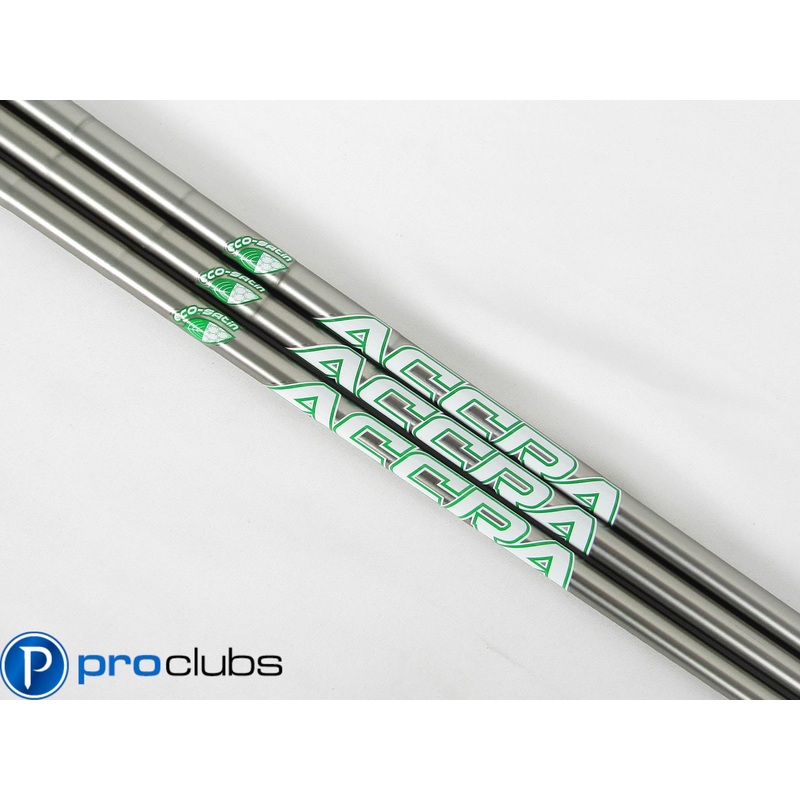 (3) NEW ACCRA i-SERIES ECO SATIN 105 REGULAR FLEX STEEL WEDGE SHAFTS .355 436957